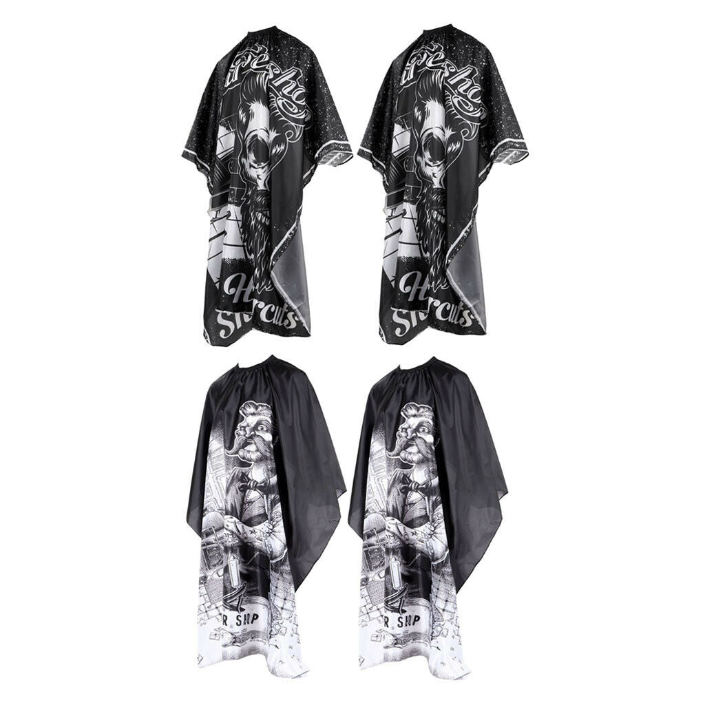 4X Hair Cutting Capes Gown Unisex Hair Salon Apron Hairdresser Barber Capes