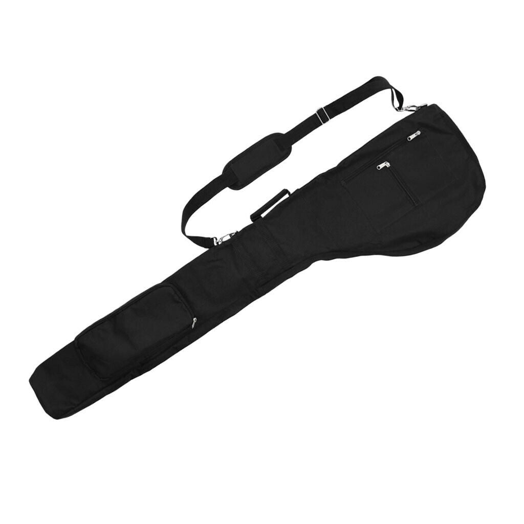 Waterppof Black Golf Travel Bag Club Durable Zippered Carry Case Carrier with
