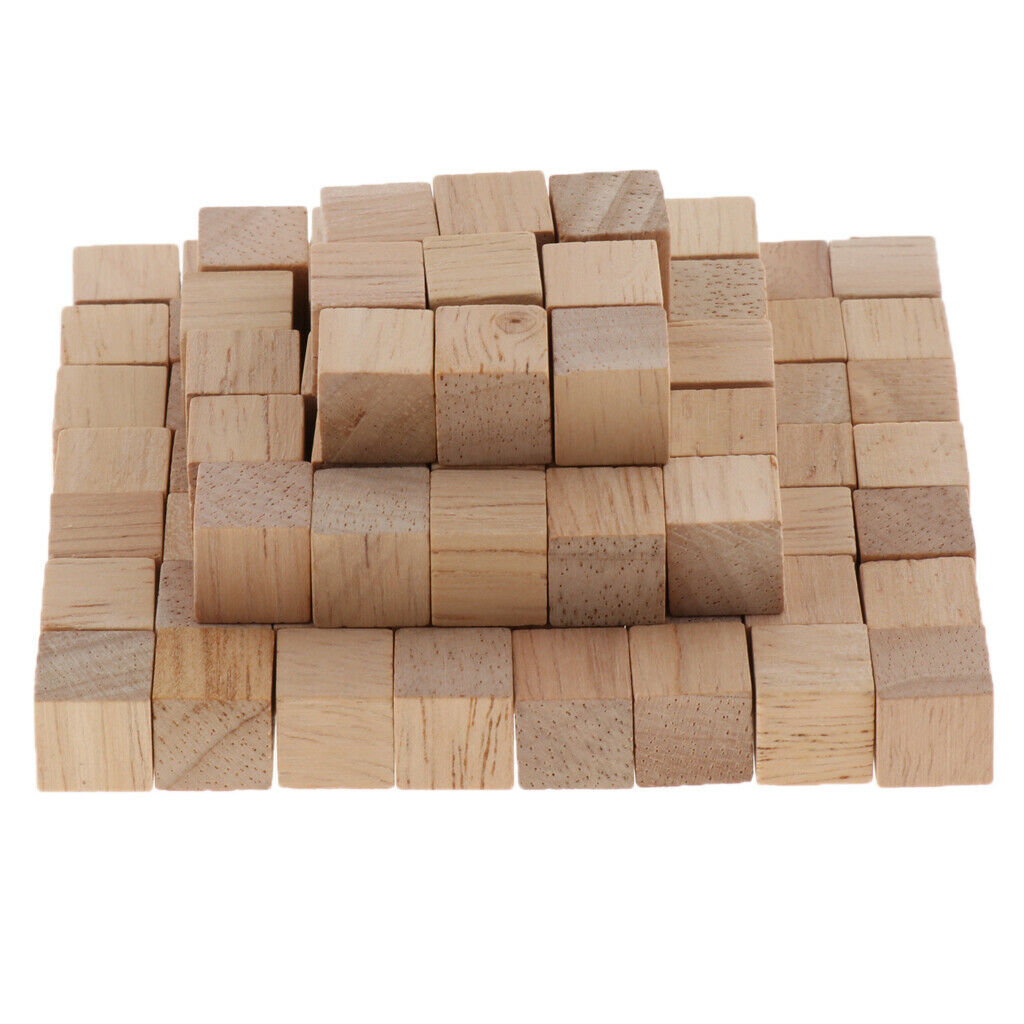 Set of 200 Early  Natural Square Cubes Bricks Math Starter