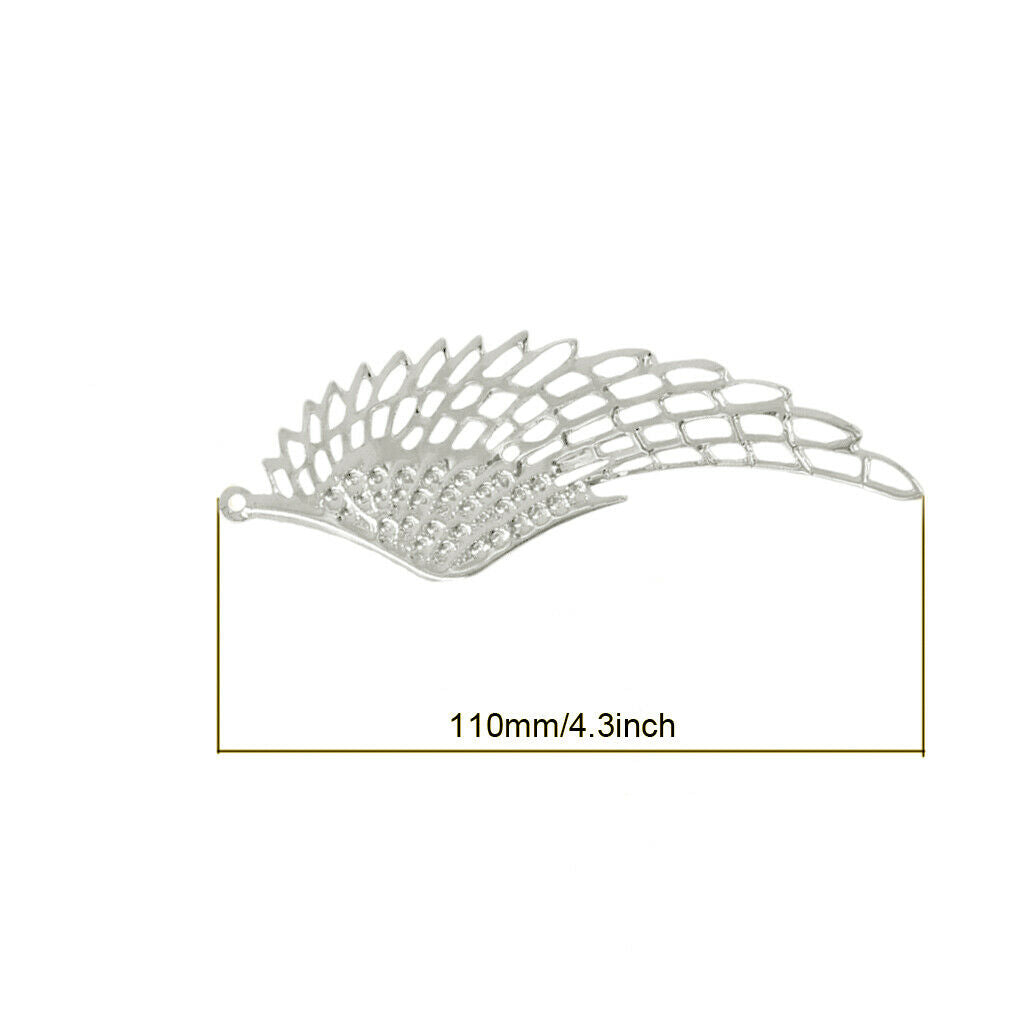 12 pieces angel wing charms pendants for crafting charms beads