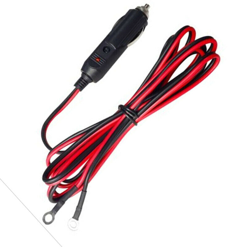 60cm Wire Cigarette Lighter Socket Male Plug Adapter Power Supply Cord Car Cable