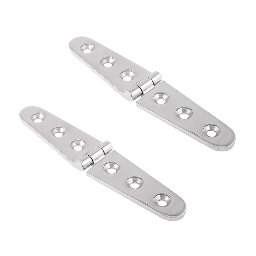 2PCS 6" Cast Strap Hinge 316 Stainless Steel Hardware For Boat Marine Yacht