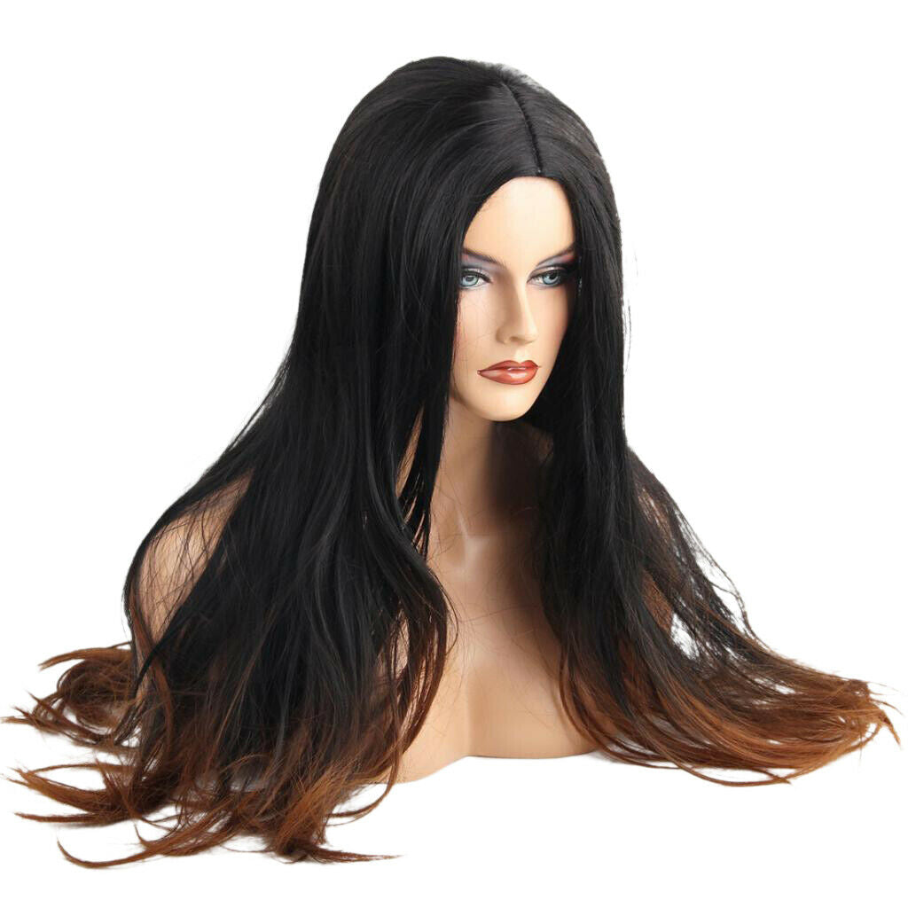 24 Inches Female Long Wig Women Full Wig Naturally Curled Curly Wigs Synthetic