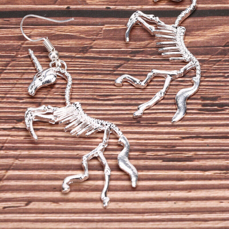 2 Pair Women Exaggeration Skeleton Drop Earrings Fashion Jewelry Gift PunkB.DD