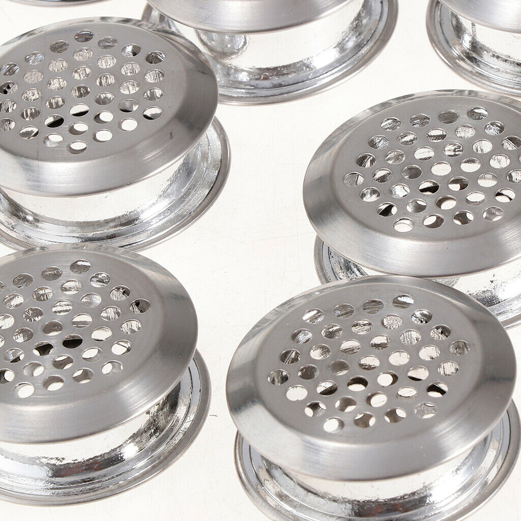Durable Stainless Steel 35mm Bottom Dia Holes Air Vent Louver Grille Cover