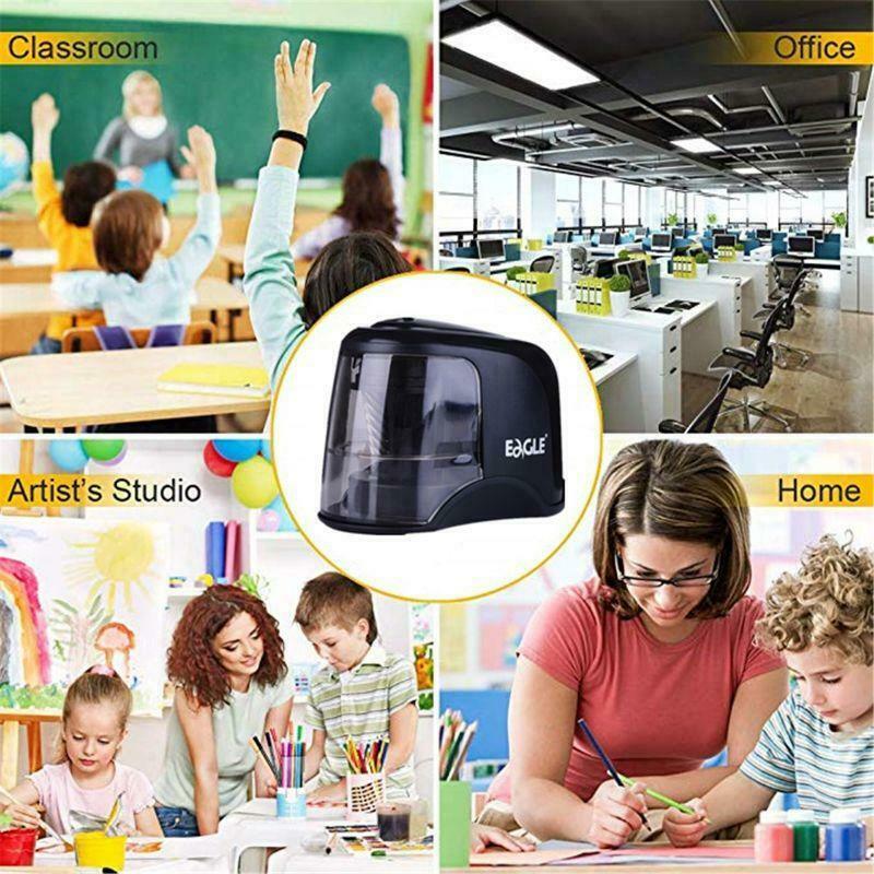Electric Pencil Sharpener Best Heavy Duty Helical Steel Blade for Colored Pencil