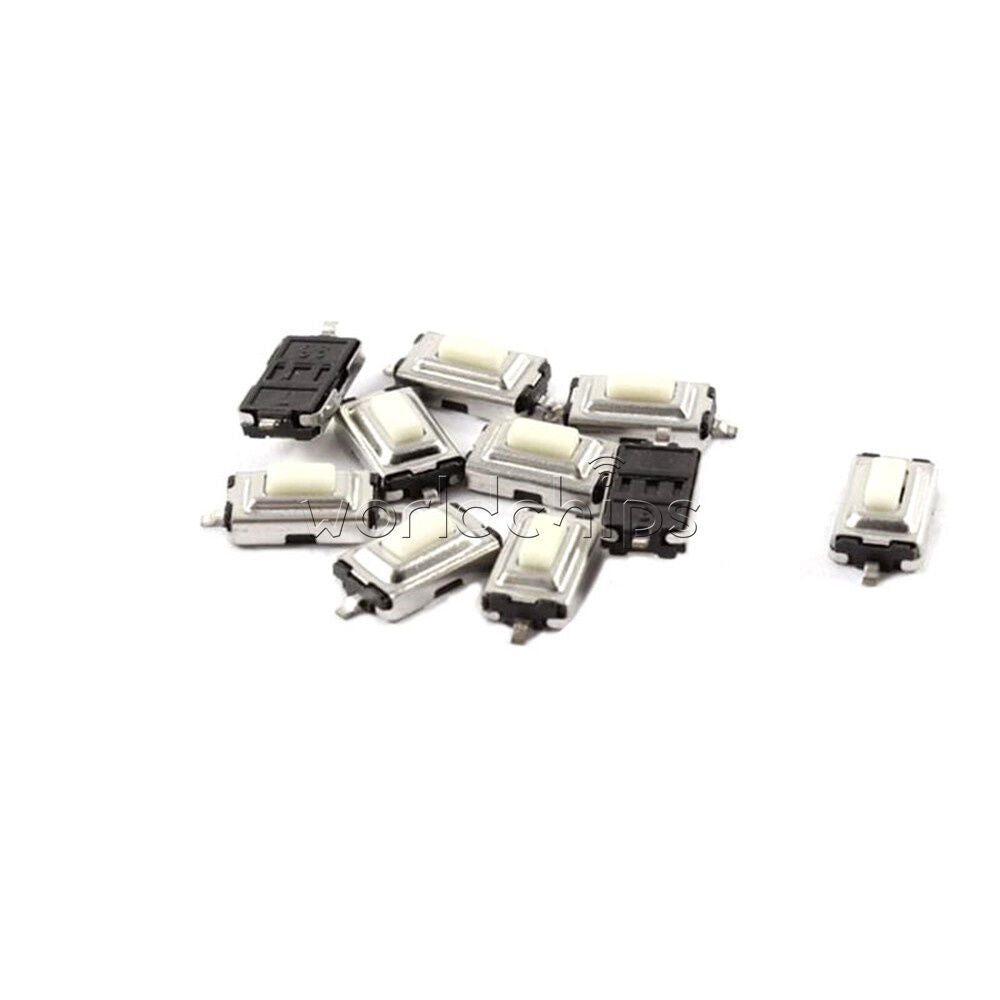 50PCS SMD Tactile PushButton Key Switch Momentary Tact 2 Pins 3x6x2.5mm