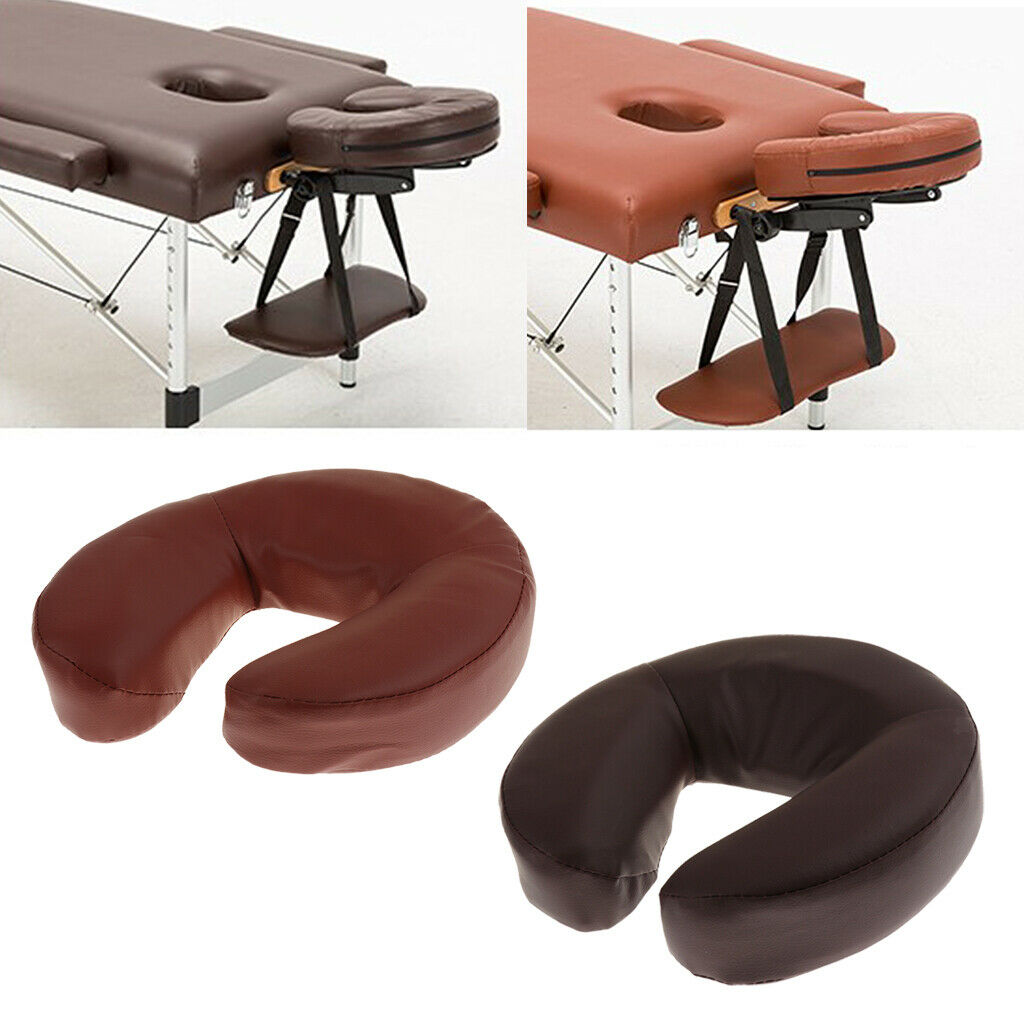 2 lot Massage Table Bed Face Rest Down Cradle Cushion Pillows Pad Red+Brown