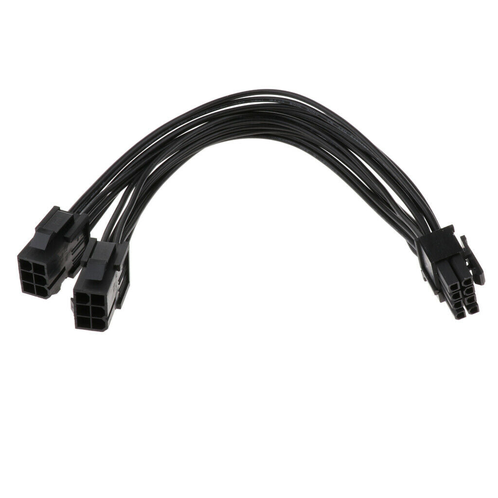 6 Pin To  PCIE Graphics Card Power Supply Extension Cable - 18awg 20cm