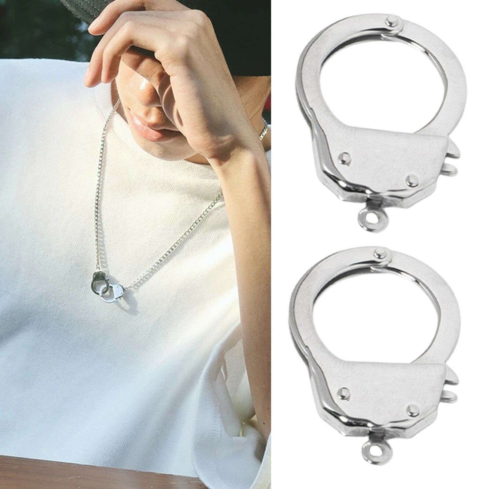 Necklace Handcuffs Clasp Stylish Connector Jewelry Clasps Gifts Accessory