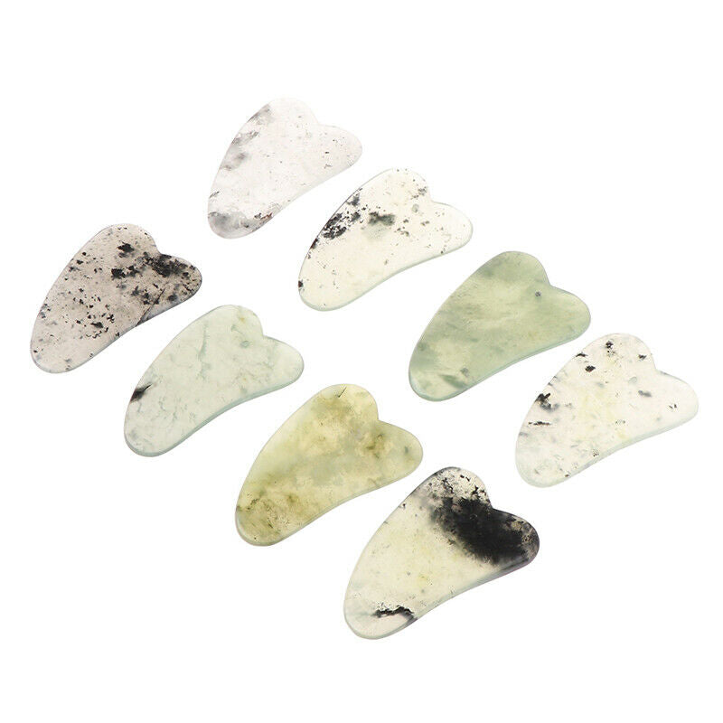 Natural Jade Gua Sha Scraper Face Massage Guasha Plate Spa Body Scraping .l8