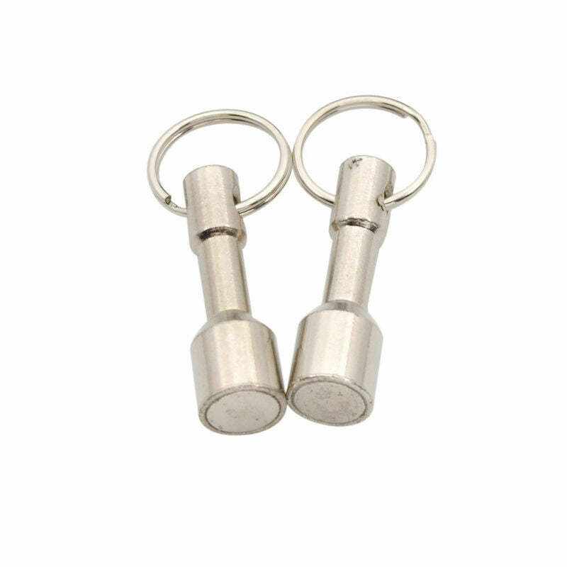 2X Ndfeb Magnet Key Chain Keyring Portable Magnetic Pendant Jewelry Accessories