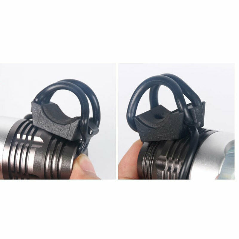 Silicone Rubber Band Ring Headlight Rear Lamp Torch Holder Bicycle Light .l8