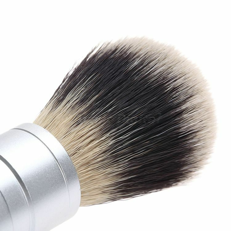 Men's Professional Badger Hair Shaving Brush Silvertip Handle Barber Home Tool