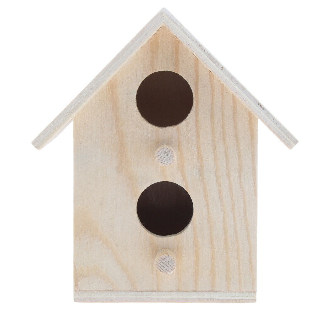 Garden Bird Nest Box Bird House Budgie Wood Breeding Box forLovebirds,Parrotlets