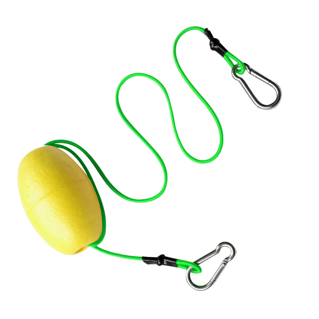 Kayak Tow Throw Line Floating Accessory Leash - Yellow + Green