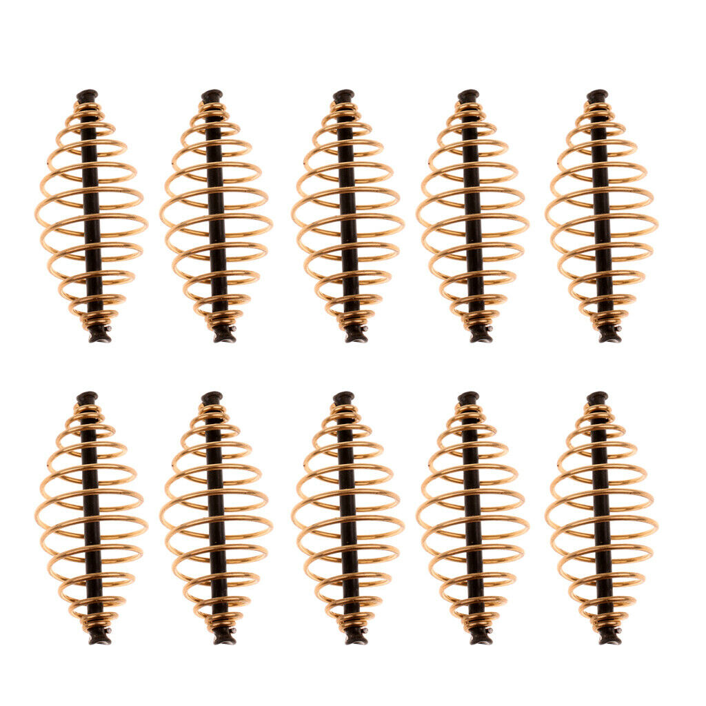 10pcs/Set 5cm   Method Feeder Coil Spring Fishing Feeder