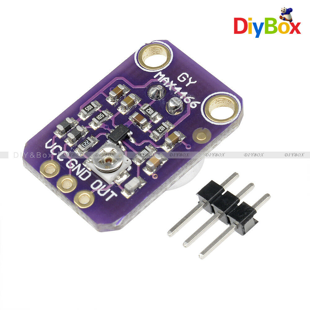 Adjustable GY-MAX4466 Electret Microphone Amplifier with Gain for Arduino