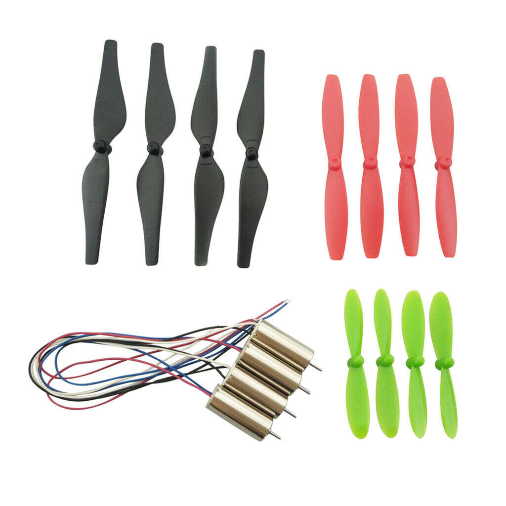 8520 Brush Motor 3.7V CW/CCW Hollow Cup Motor w/ Propeller Prop for RC Drone