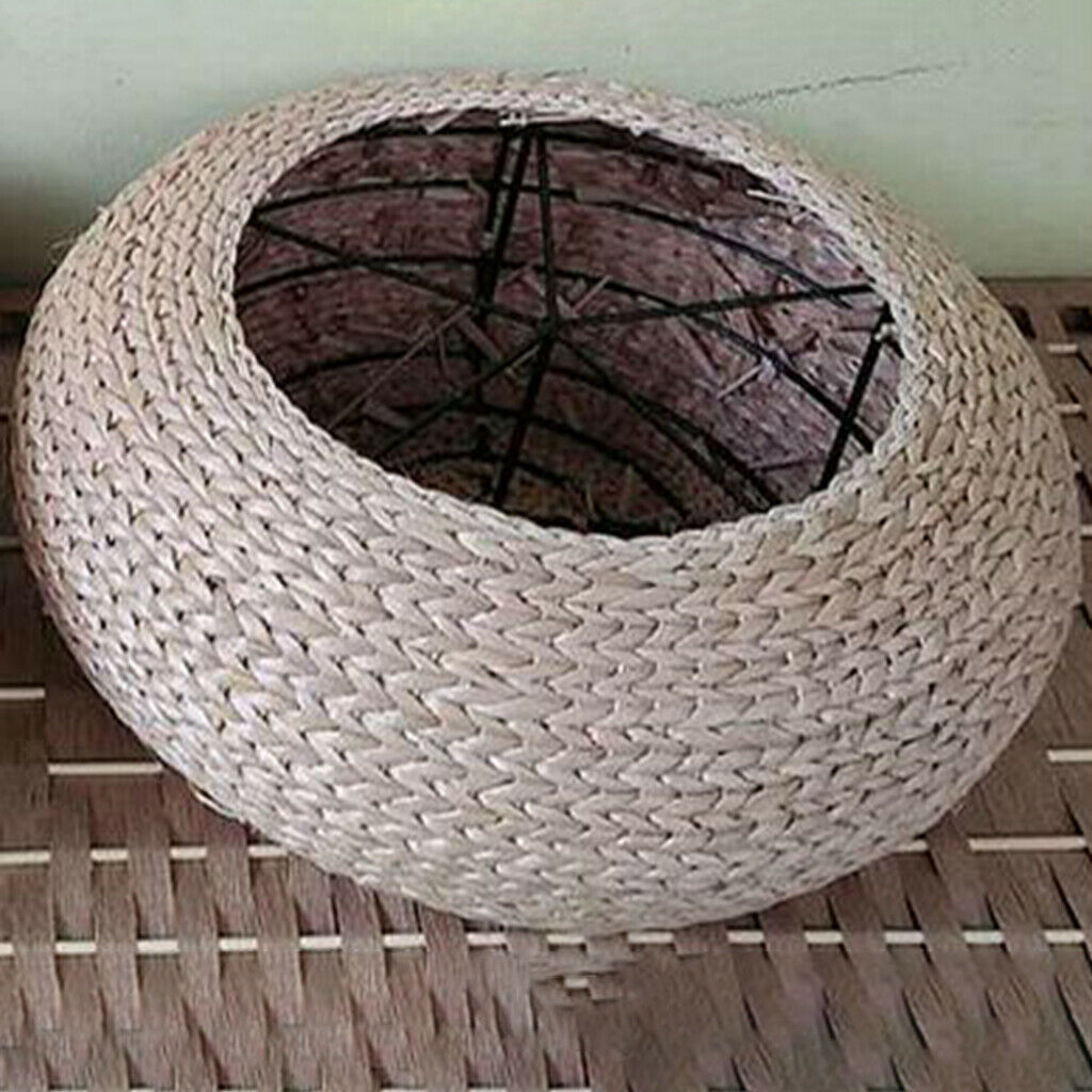 Straw Cattail Cushion Floor Mat Pure Handmade Seat Mat for Outdoor Indoor