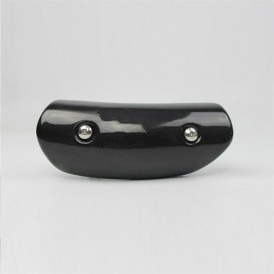 Motorcycle Exhaust Middle Link Pipe Real Carbon Fiber Muffler Heat Shield Cover