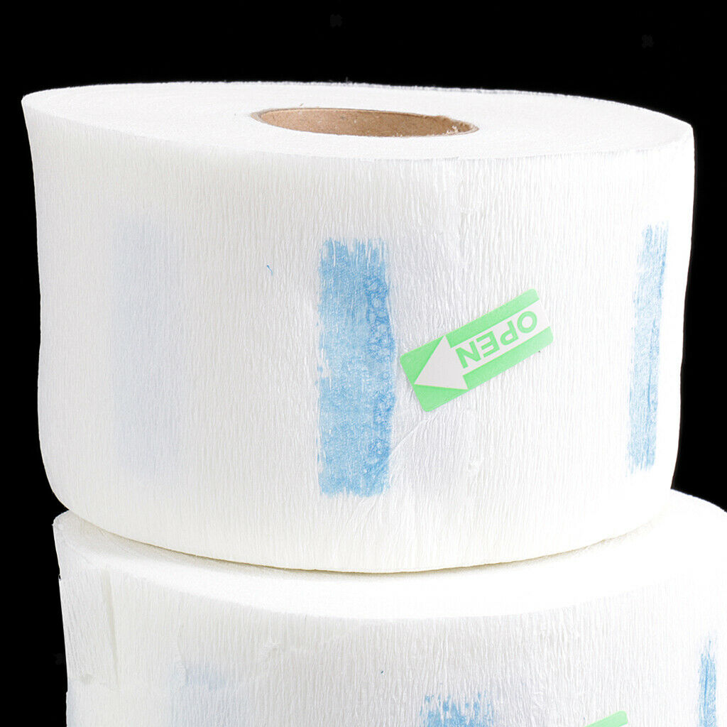 10 Rolls Barber Neckband - Disposable Neck Strip, Stretchable Paper Hair Cutting