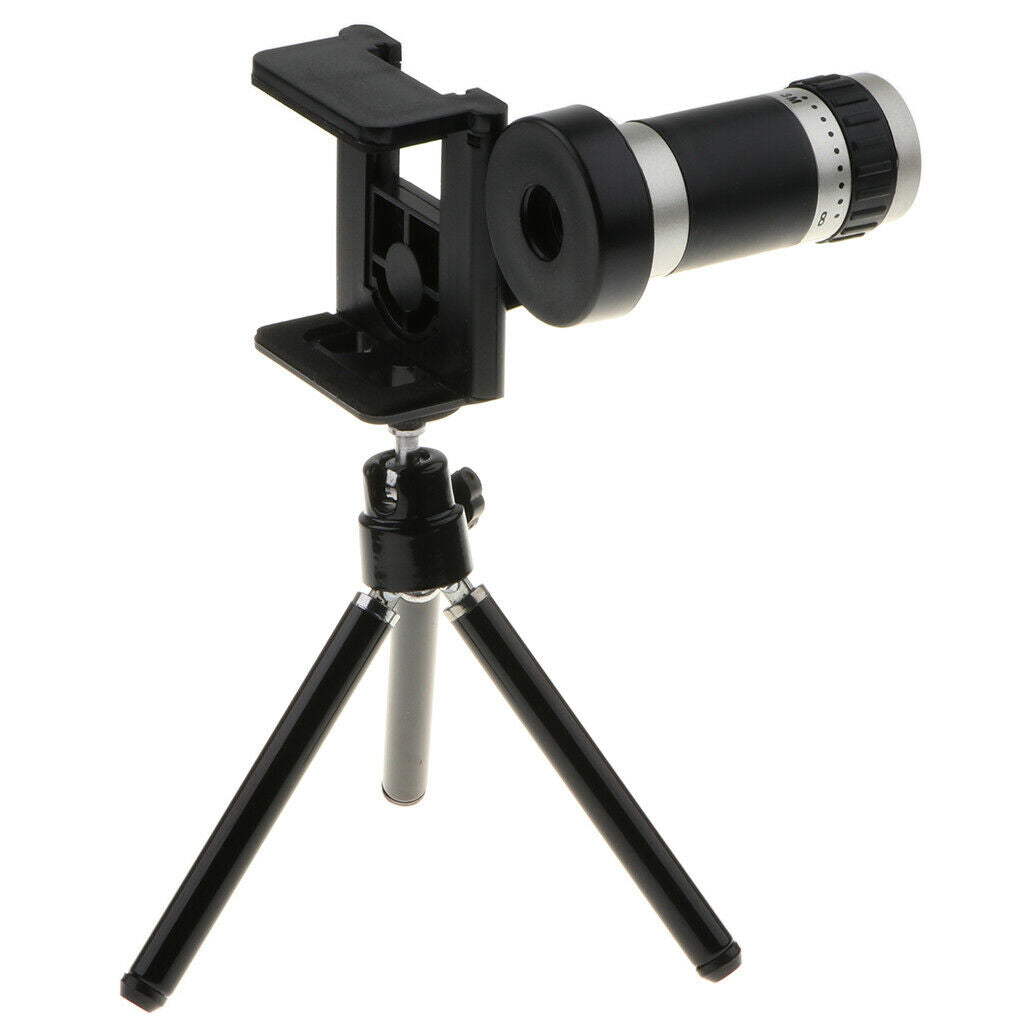 8x Zoom Telescope Telephoto Phone Camera Lens & Tripod Kits for Phone Tablet