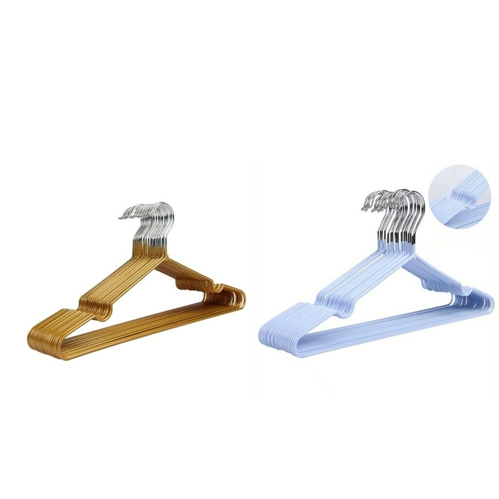 20 pieces Clothes Hanger Wardrobe Clothing Hanging Rack Bar for Home Laundry