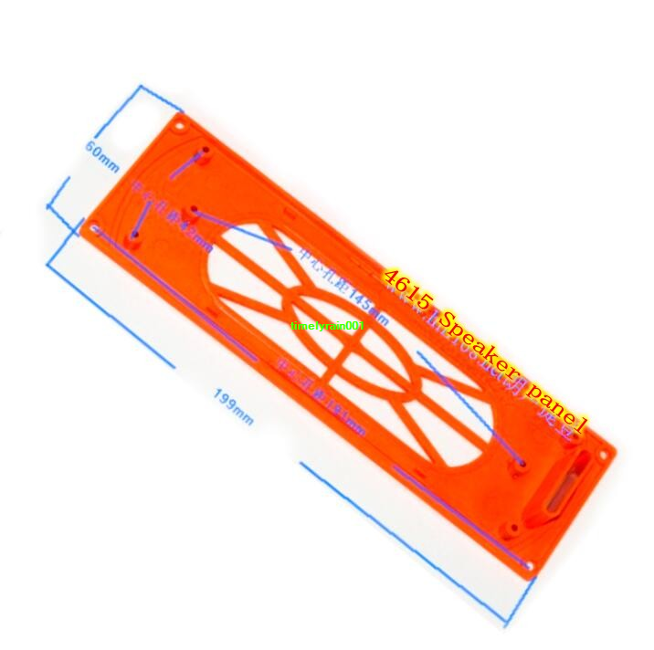 2pcs Orange 4615 speaker panel Audio panel Square panel