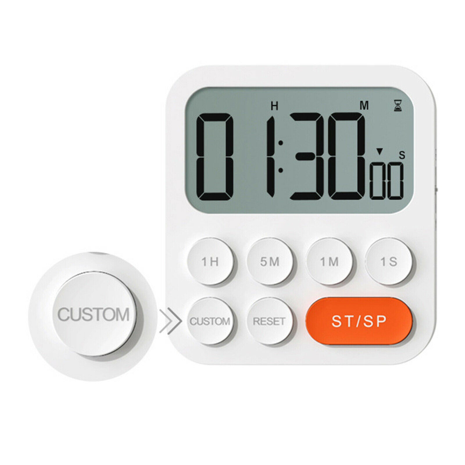 Display Digital Kitchen Timer Egg Cooking Gym Countertop Clock Time Counting