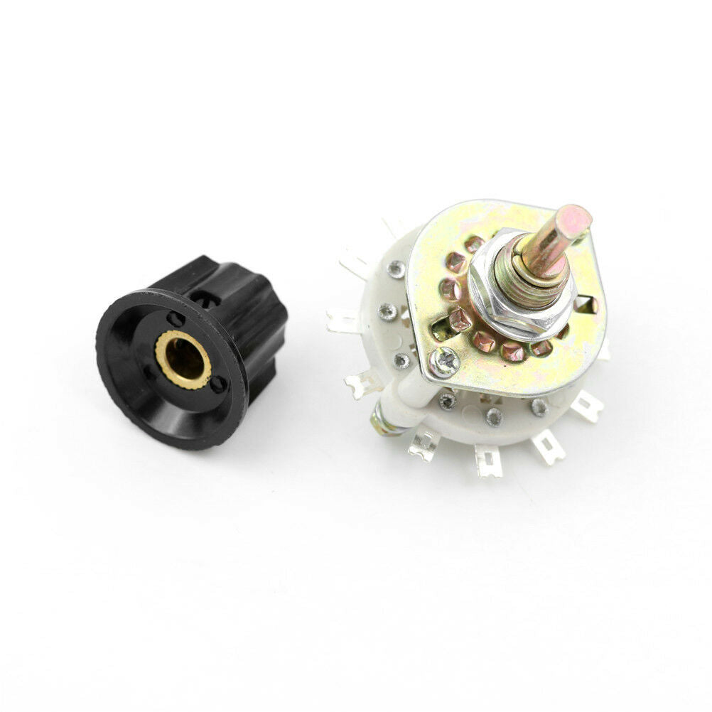 1Pcs Plastic Knob 2P5T 2 Poles 5 Position Band Channel Rotary Switch new. WF