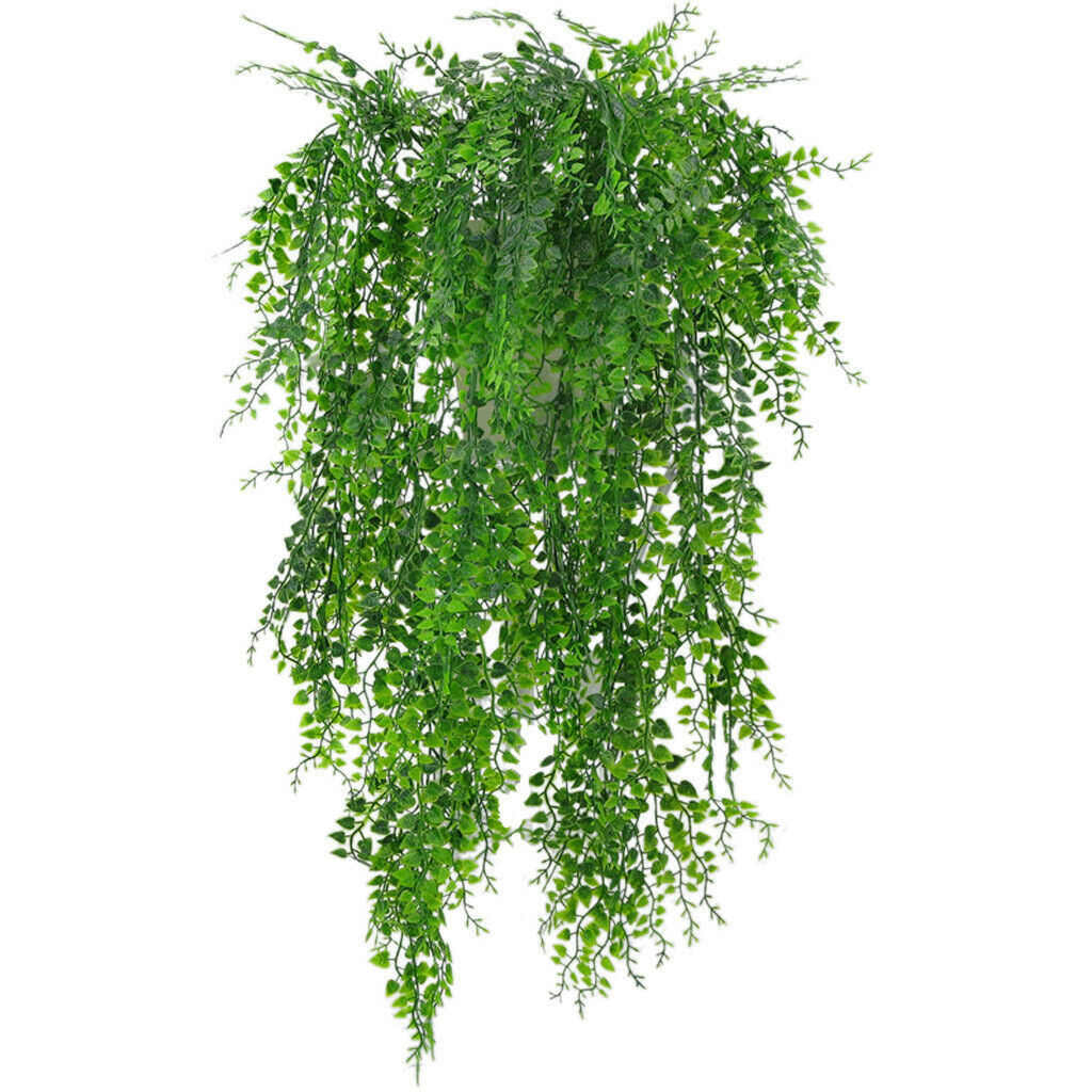 4X ARTIFICIAL WEEPING IVY VINE PLANTS OUTDOOR INDOOR HANGING DECOR 30''/75CM