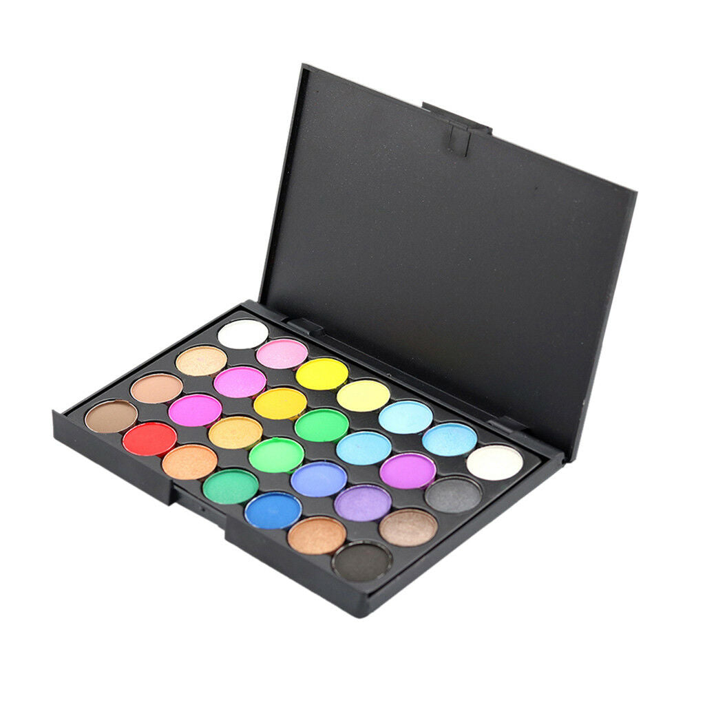 28 Shimmer Matte Colors Eye Shadow Set Bright Neon Eyeshadow Sleek Palette
