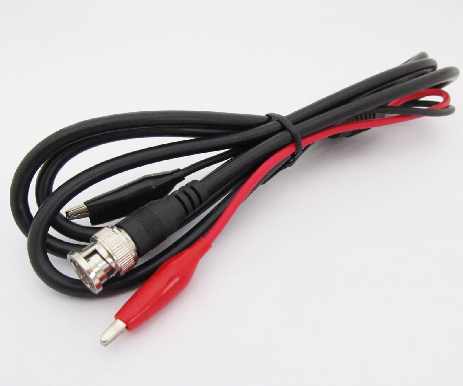 2 sets Coaxial Cable BNC Male Plug to Dual Alligator Test Clip lead 5Ft