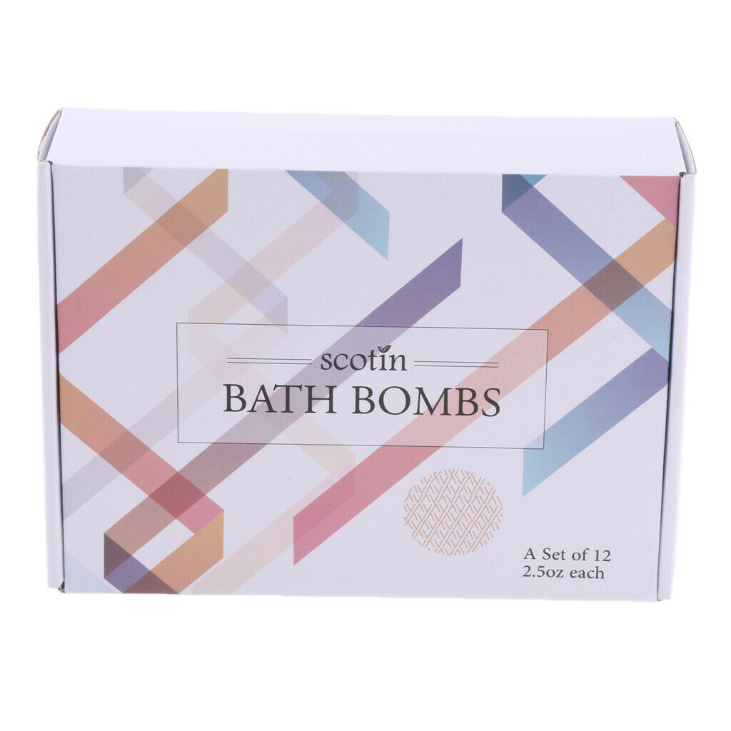 12 lot Handmade Scented Bubble Bath Salt Gift Set Women Bath Bomb Balls