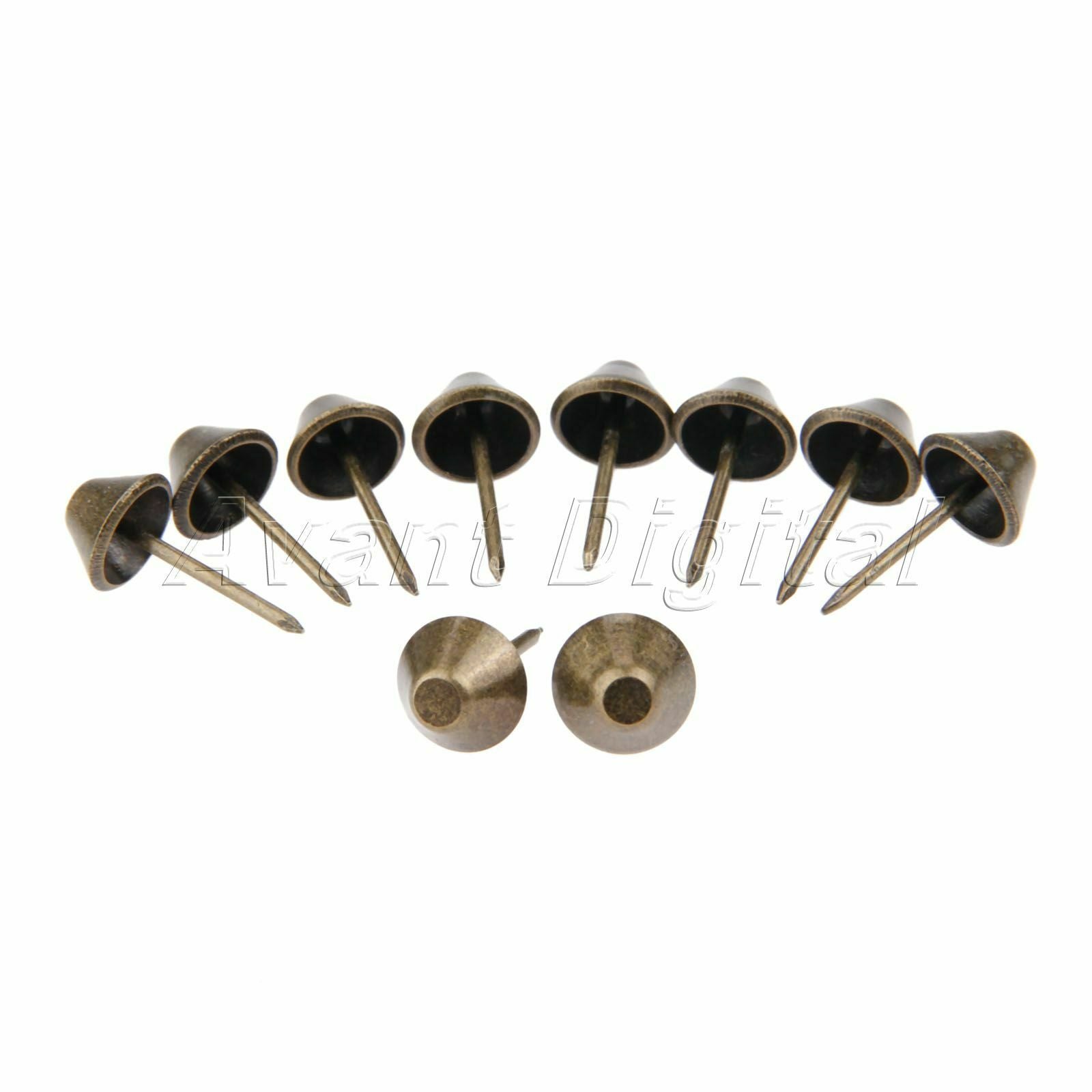 Furniture Hardware Retro Sofa Door Flat Upholstery Nails Stud Iron Tack Pins 50X
