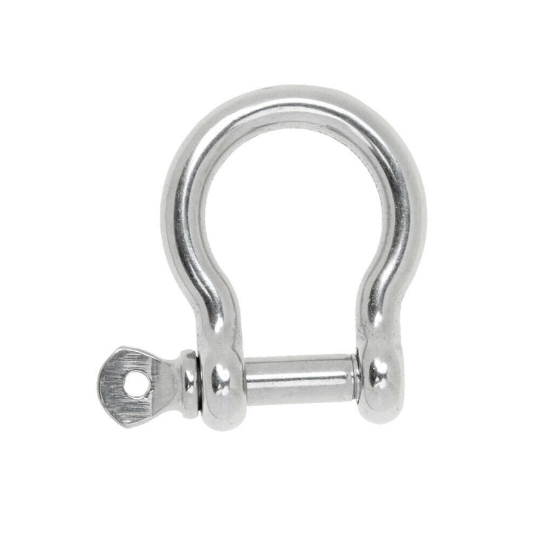 2x Marine Boat Chain Rigging Bow Shackle Captive Pin 304 Stainless Steel