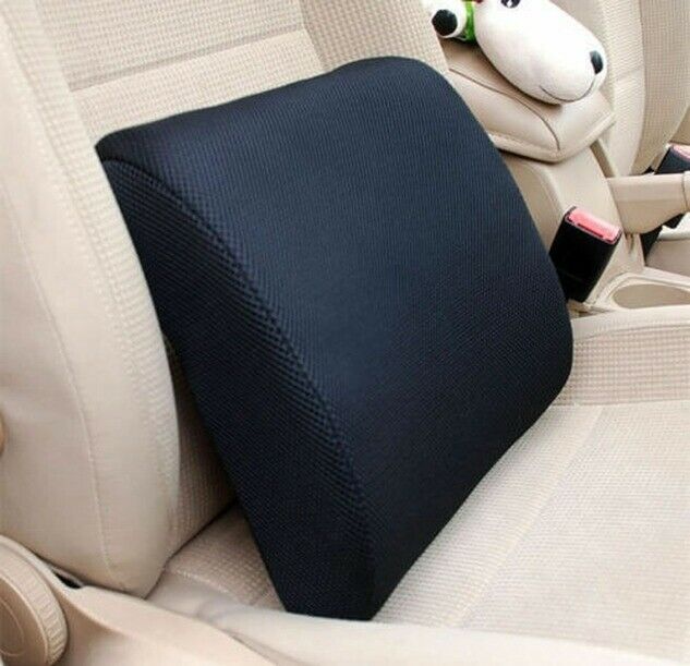 Lumbar Cushion Back Support Travel Pillow Memory Foam Car Seat Home Office Chair