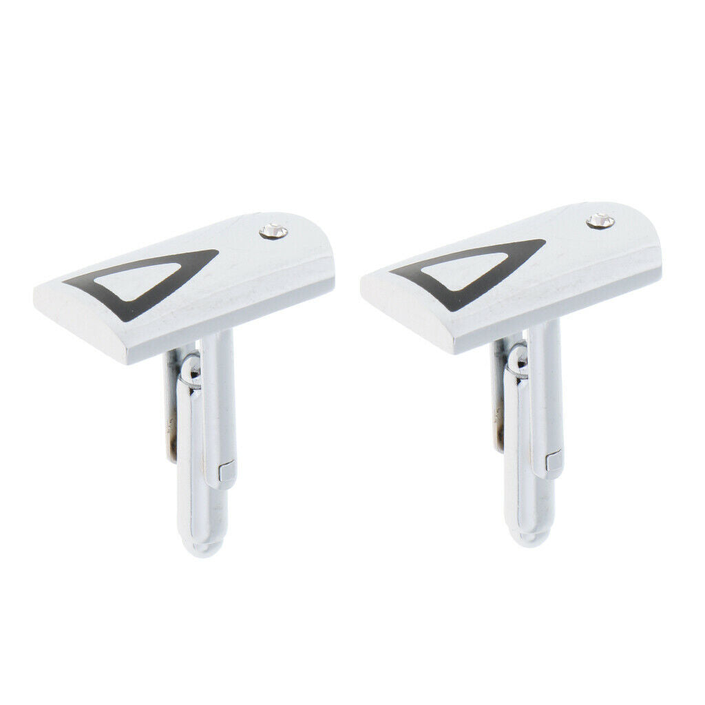 Brushed Brass Formal Business Necktie Shirt Wedding Cufflinks Tie Clip Set 2