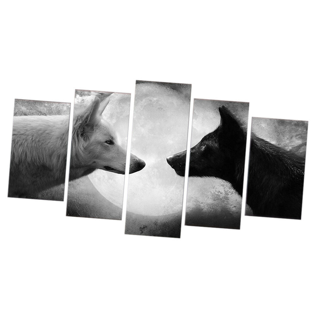 Modern Wall Hanging Canvas Picture Art Print Painting Home Decor Wolf-L