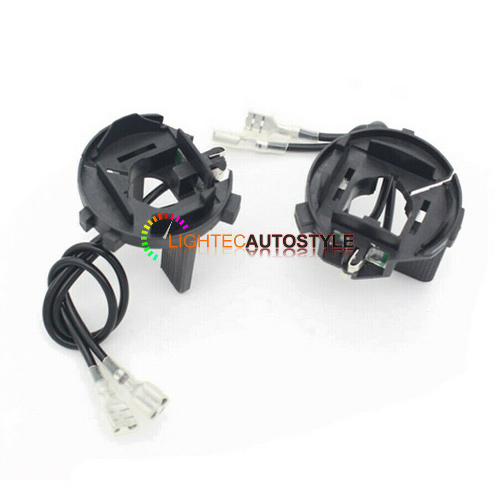 2x H7 HID HEADLIGHT BULB HOLDER ADAPTER CLIPS VW GOLF MK6 MK7 SCIROCCO VITO UK