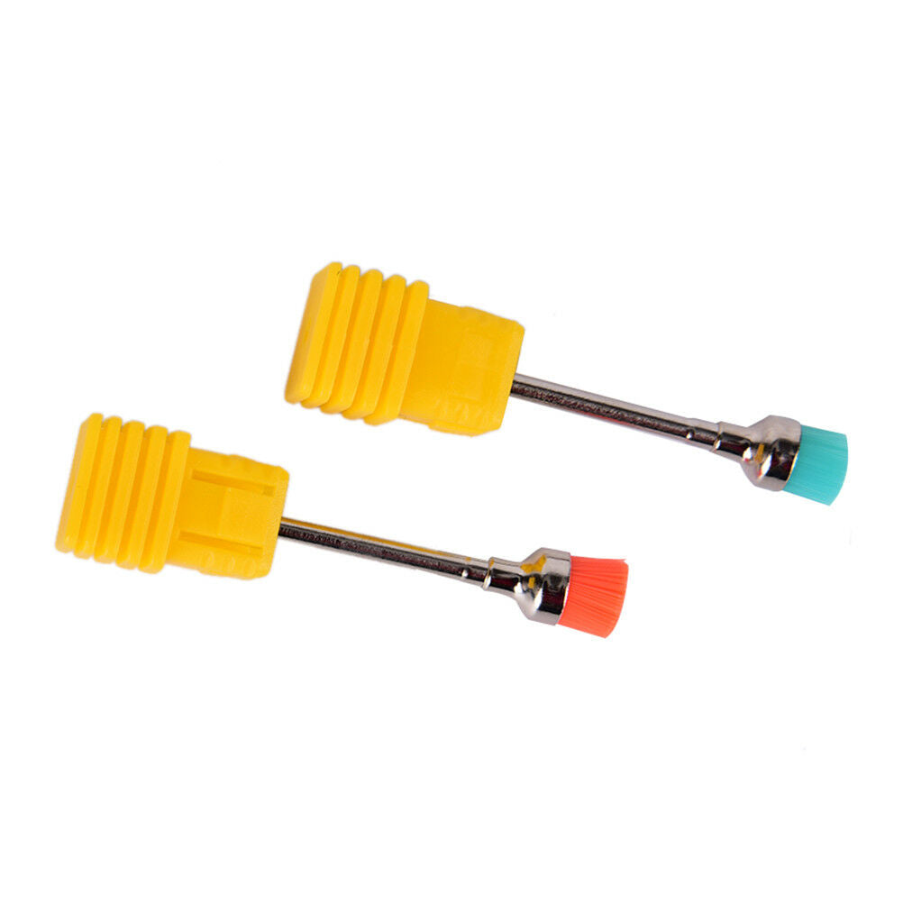 2Pcs Drill Brush Electric Nail Art File Drill Bit For Cleaning Brush ManicurY1