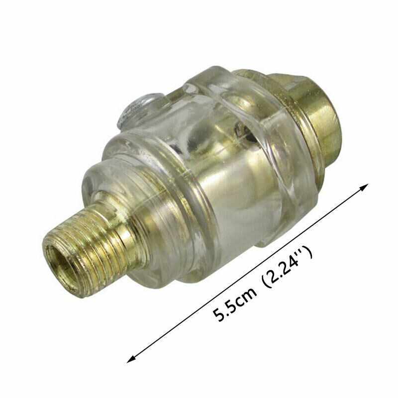 In-Line 1/4" Air Compressor Tool Mini Oiler Lubricator In line Oil Lubricat Qx
