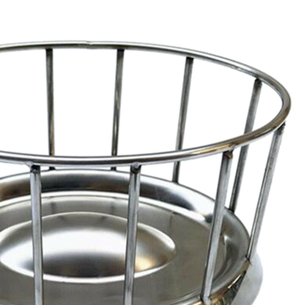 Stainless Steel Tortoise Food Bowl Turtle Food Dish Dispenser Feeding Tool B
