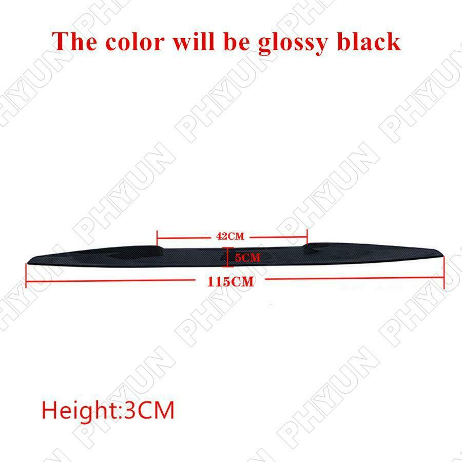 115cm Black PU Car Rear Roof Lip Spoiler Tail Wing Body Kit Hatch SUV Universal