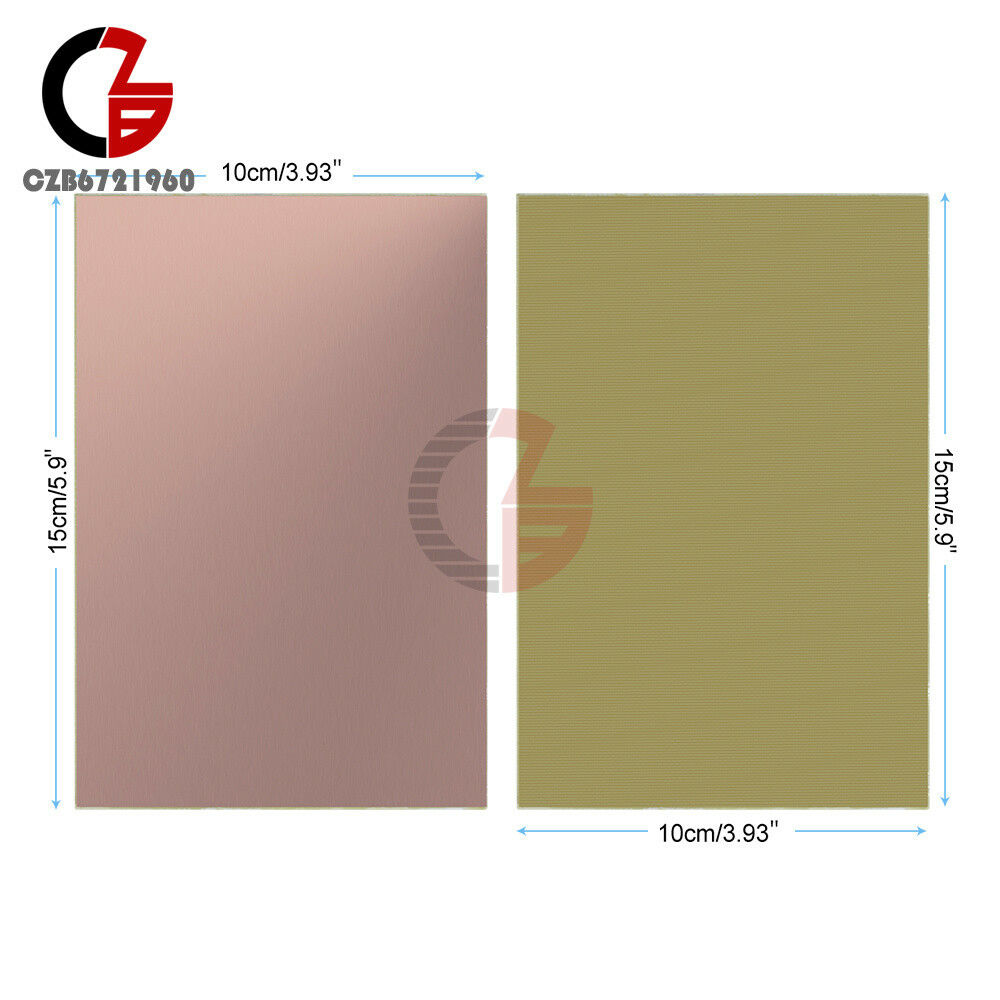 10x15cm Single Side PCB Copper Clad Laminate Board FR4 For DIY 10 x 15 CM