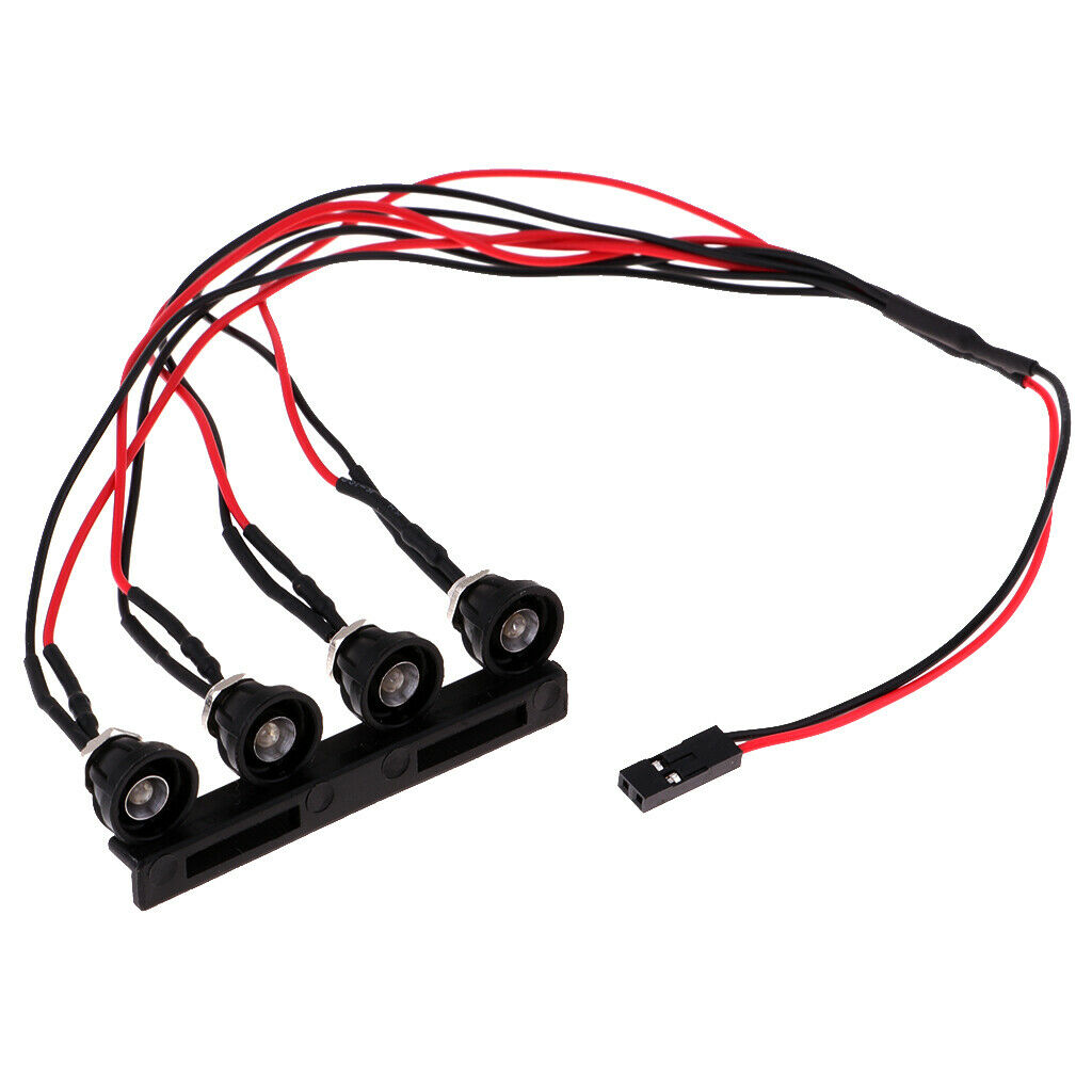 4LED Roof Lamp Light Bar Kit For WPL 1/16 RC Pickups
