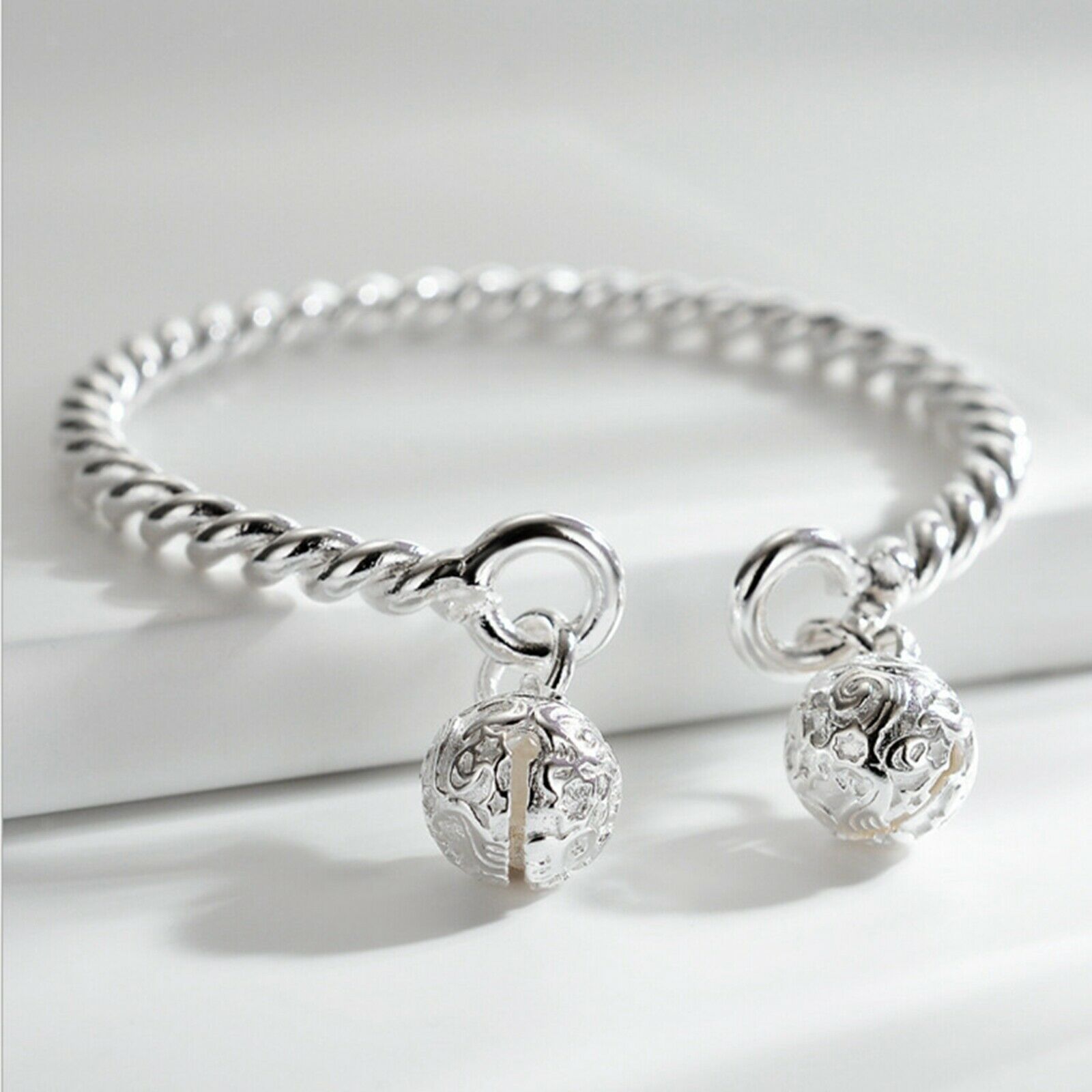 Bangle Bracelet Simple Open Cuff Jewelry for Women Adjustable Polished Gifts
