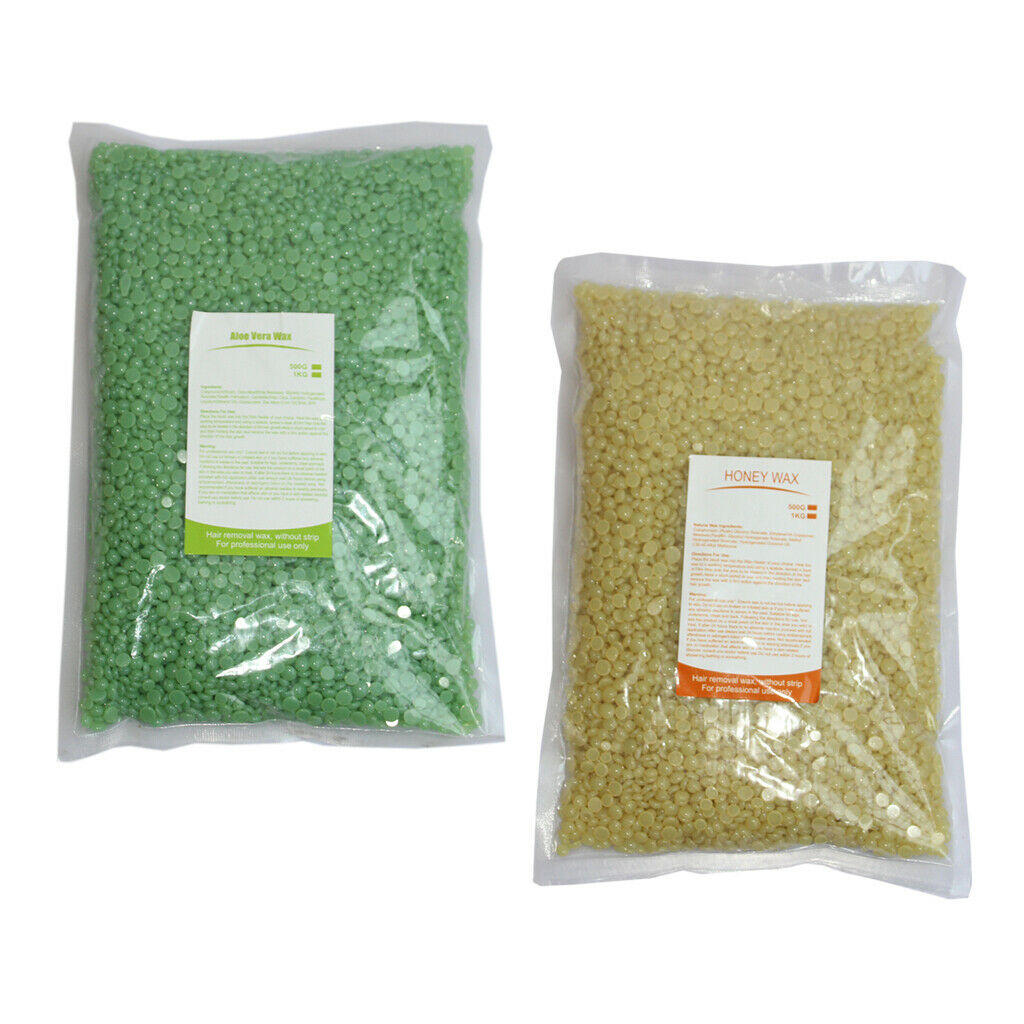 2Packs Hard Wax Beans Hair Removal Depilatory Facial Arm Bikini Waxing