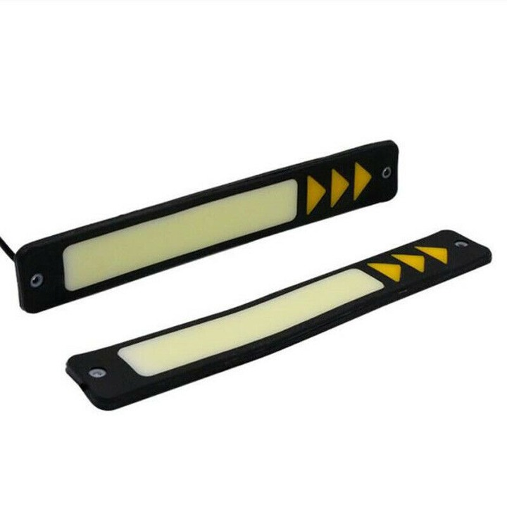 Car LED Daytime Running Light White DRL Driving Turn Signal Fog Lamp Amber